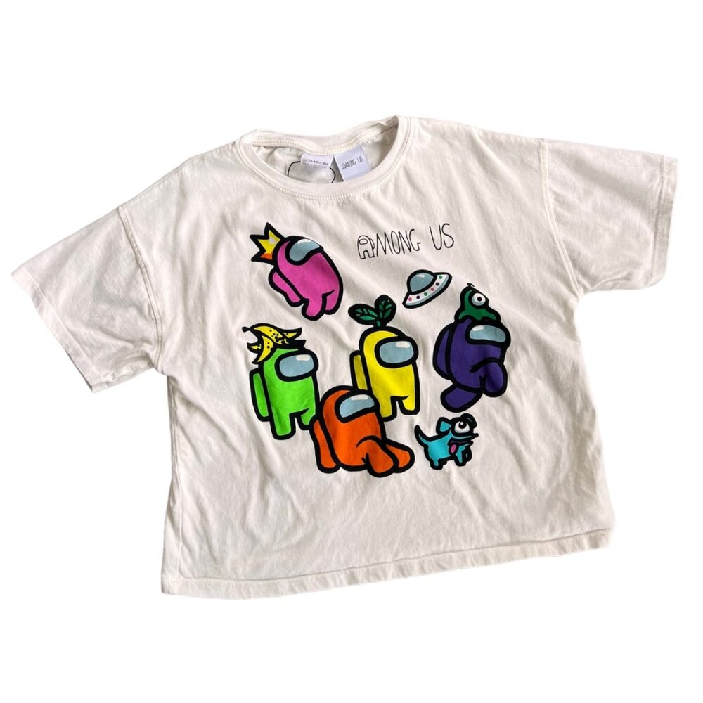 Zara Among Us Graphic Crop Top 164